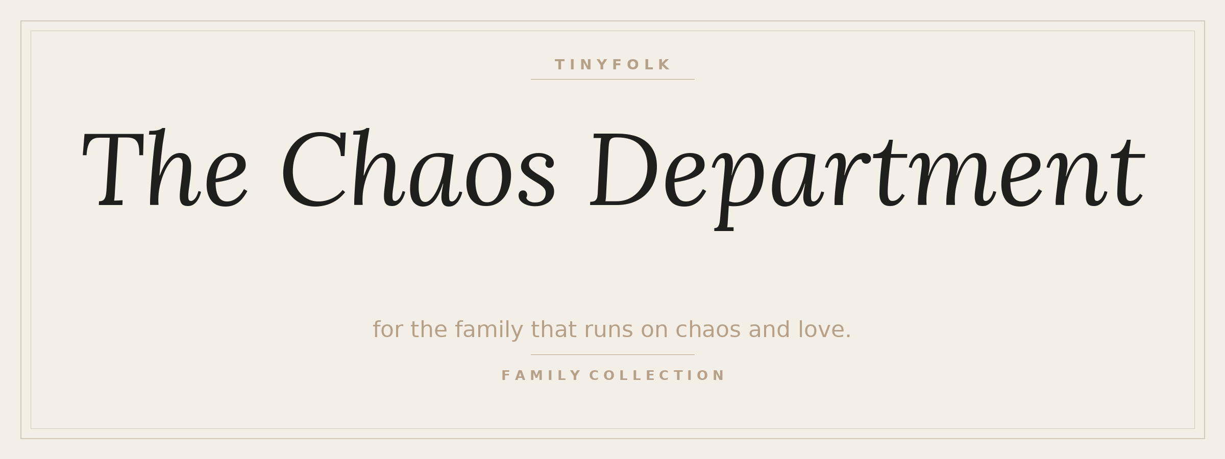 The Chaos Department